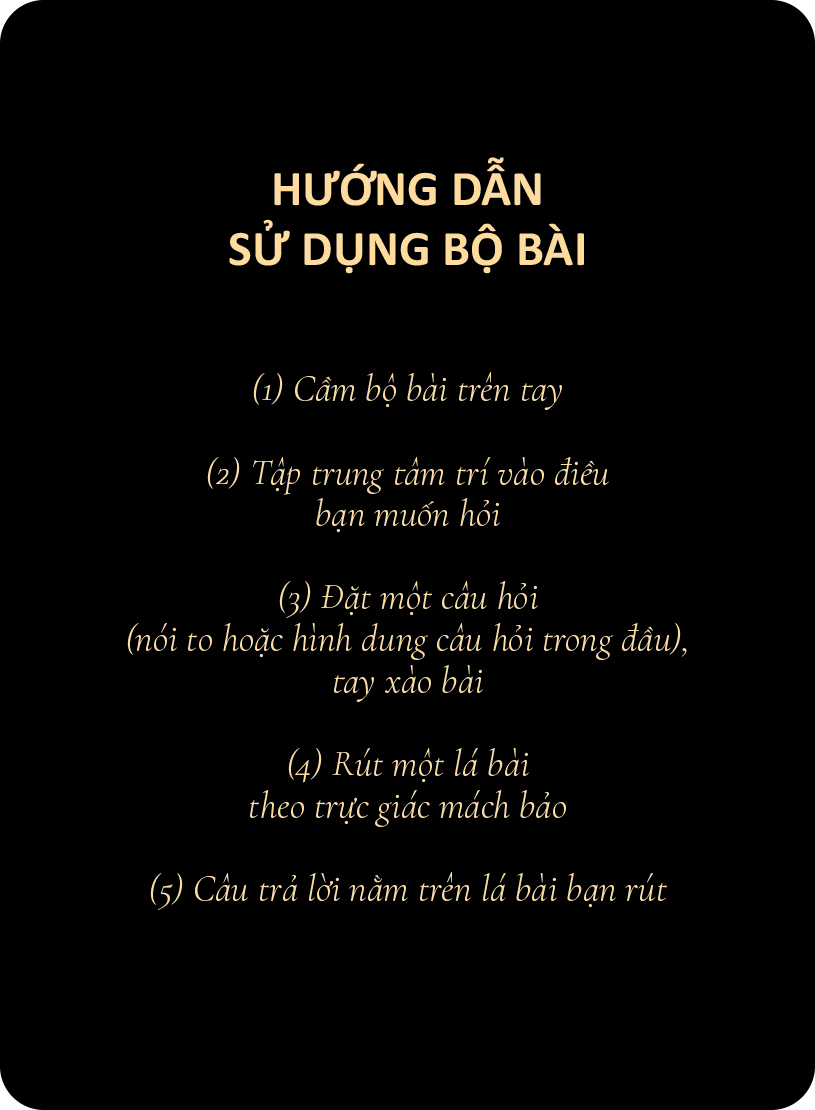 vị thần của những quyết định - the book of answers - phiên bản bộ bài