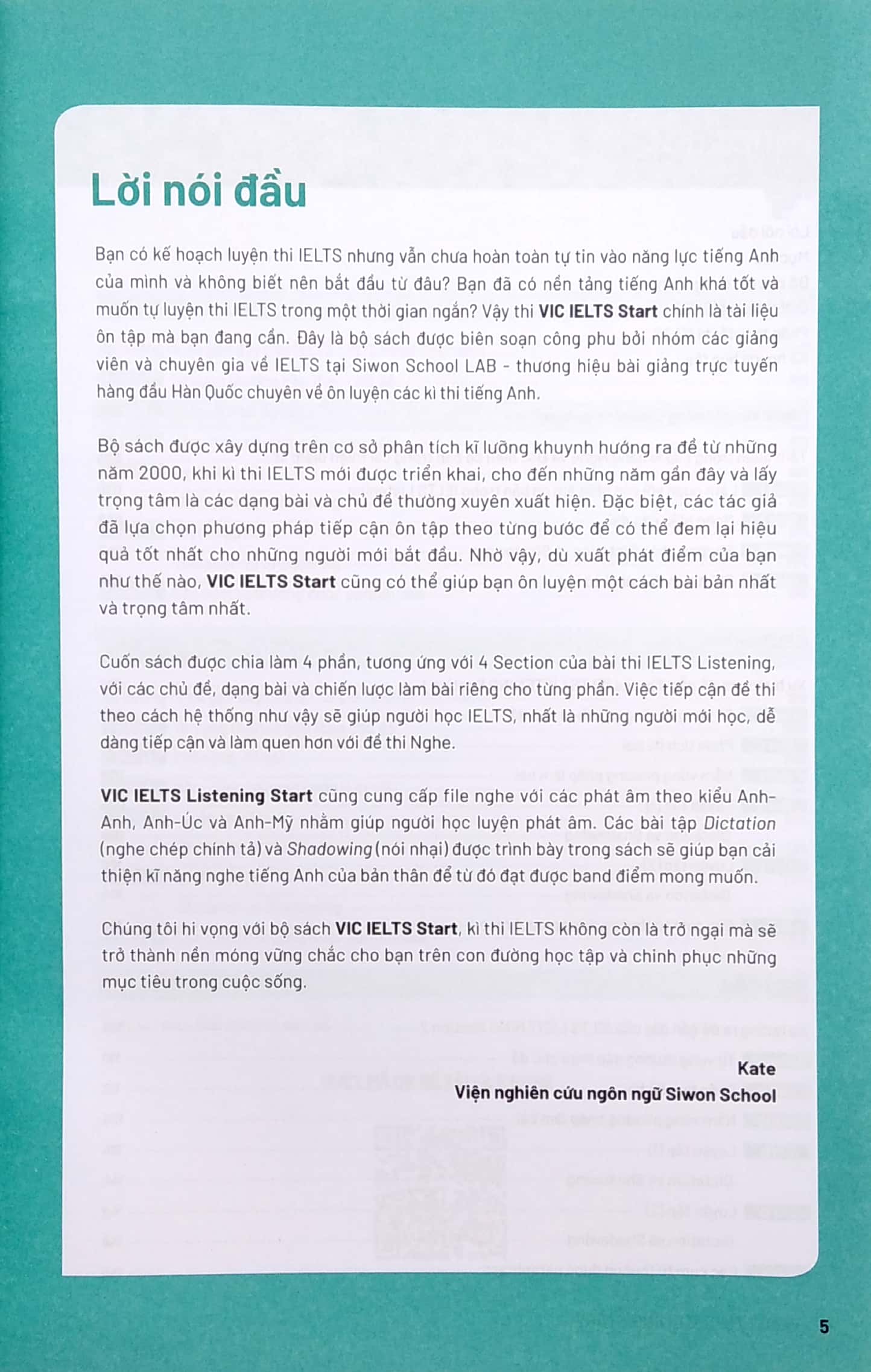 vic ielts listening start