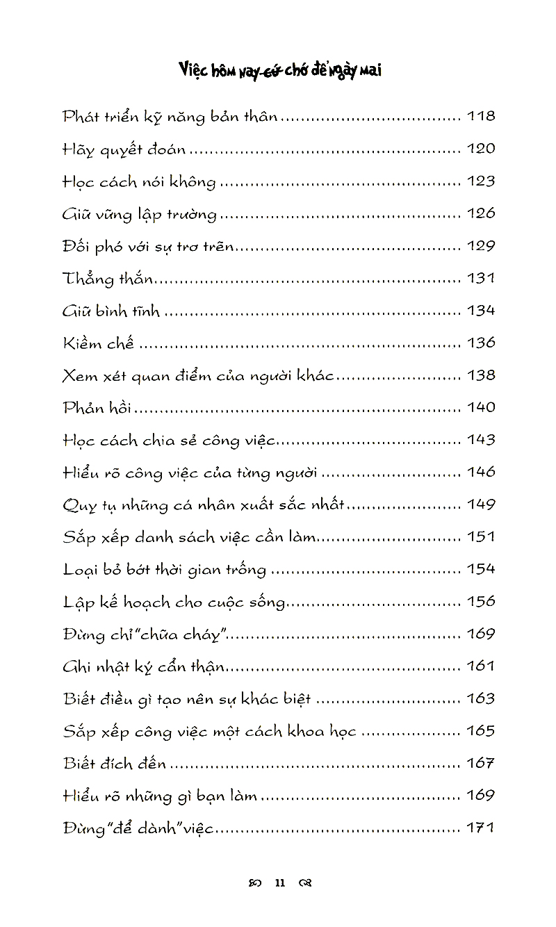 việc hôm nay chớ để ngày mai (tái bản)