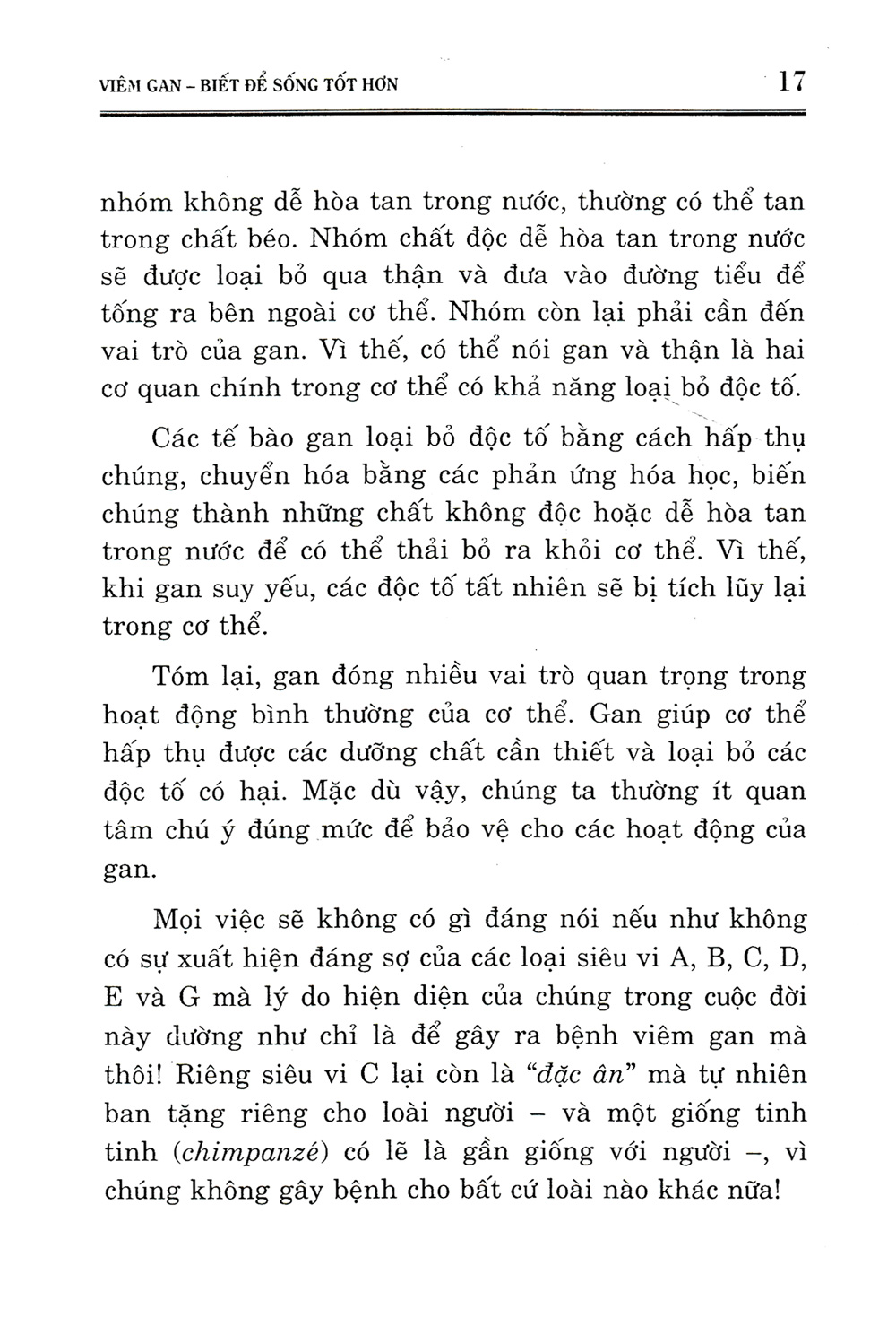 viêm gan biết để sống tốt hơn