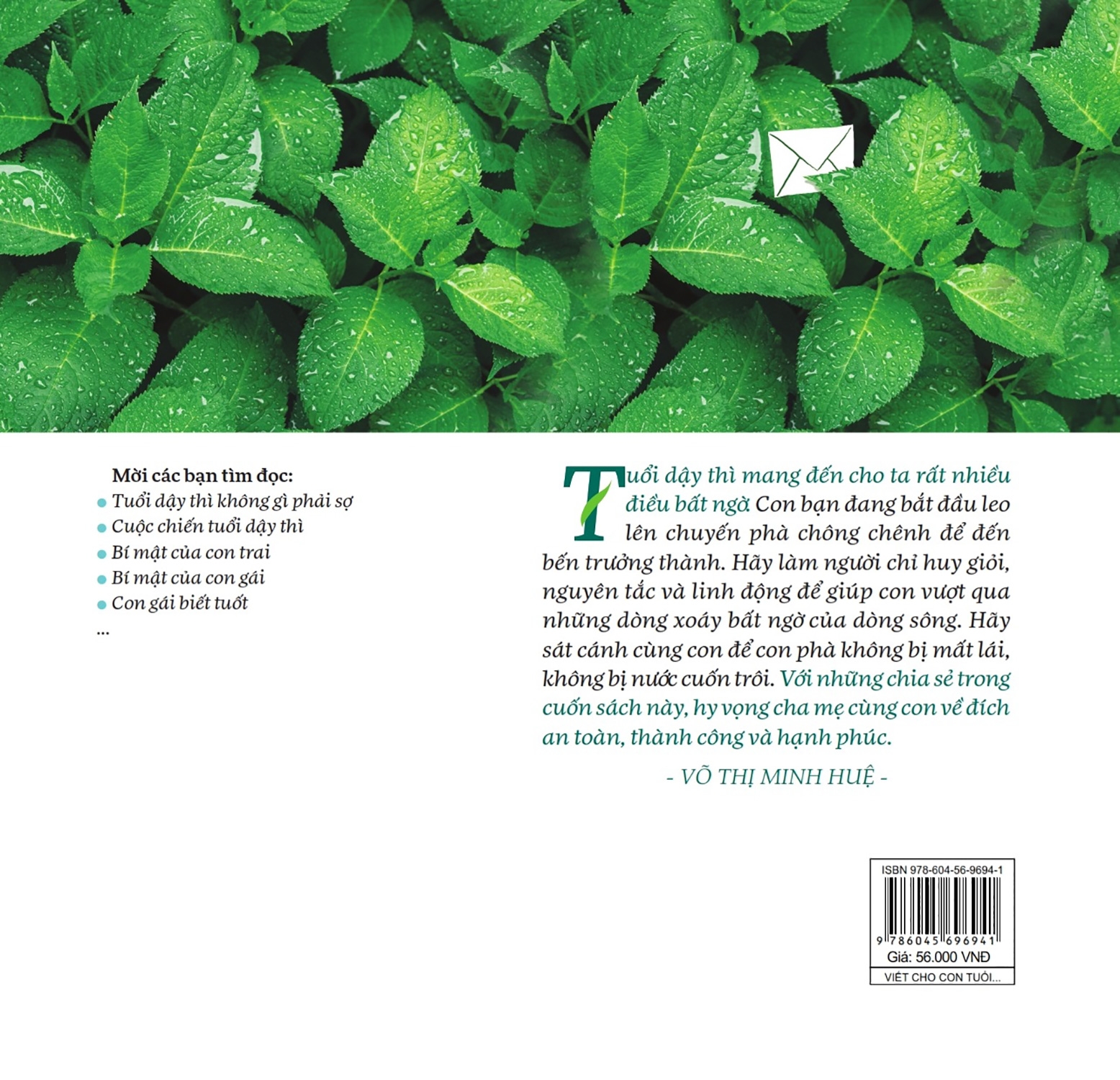 viết cho con tuổi dậy thì