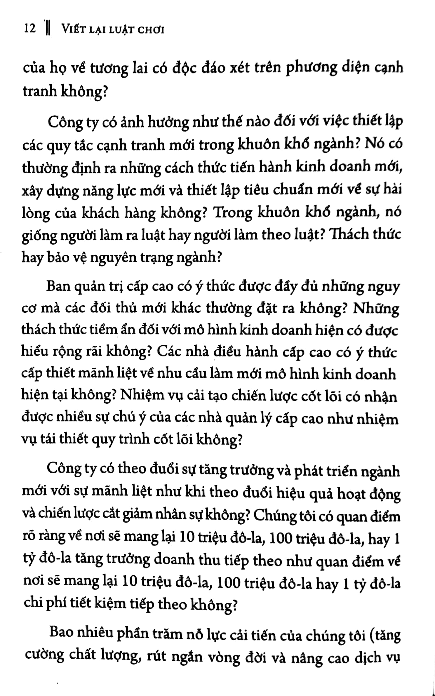 viết lại luật chơi