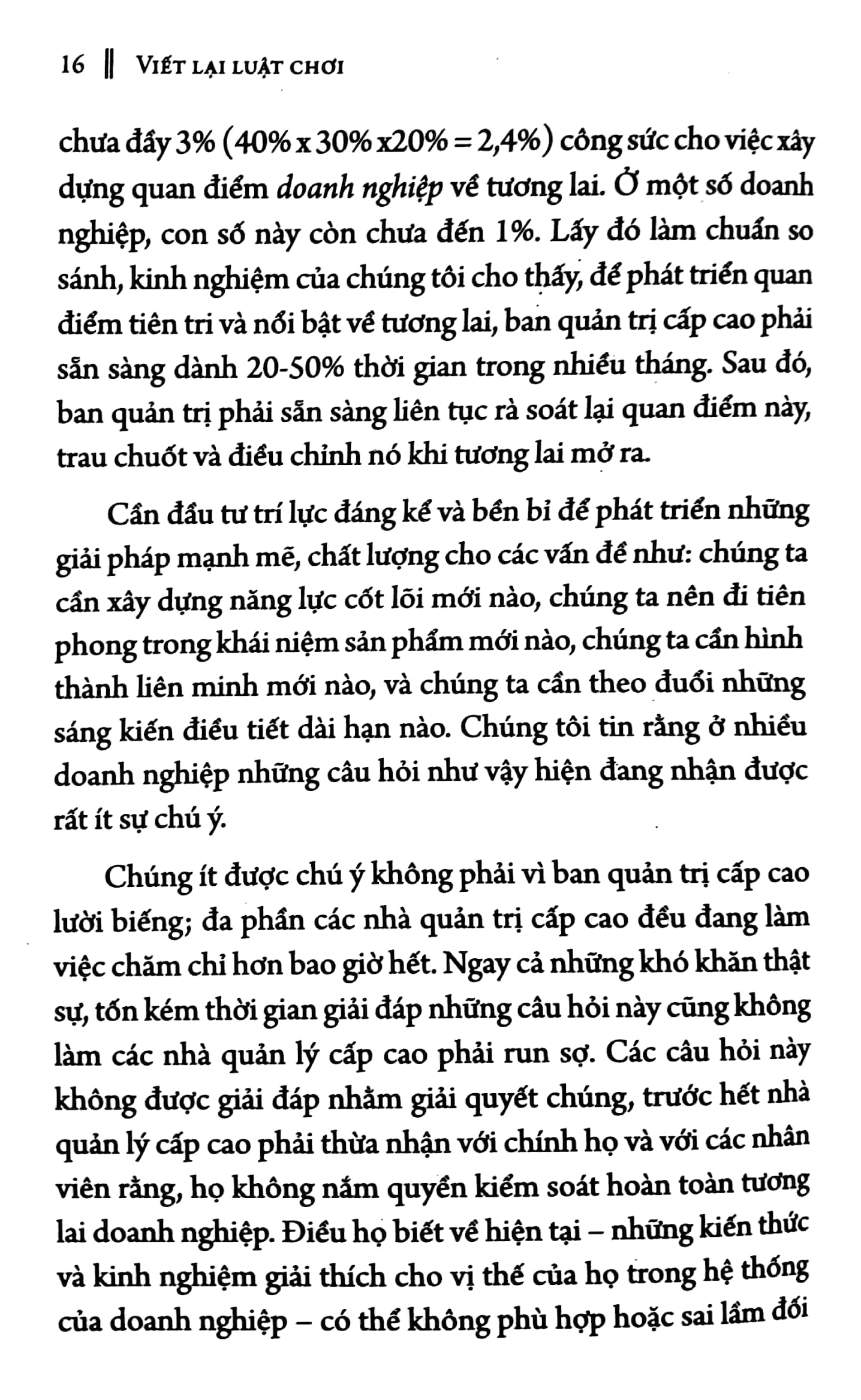 viết lại luật chơi