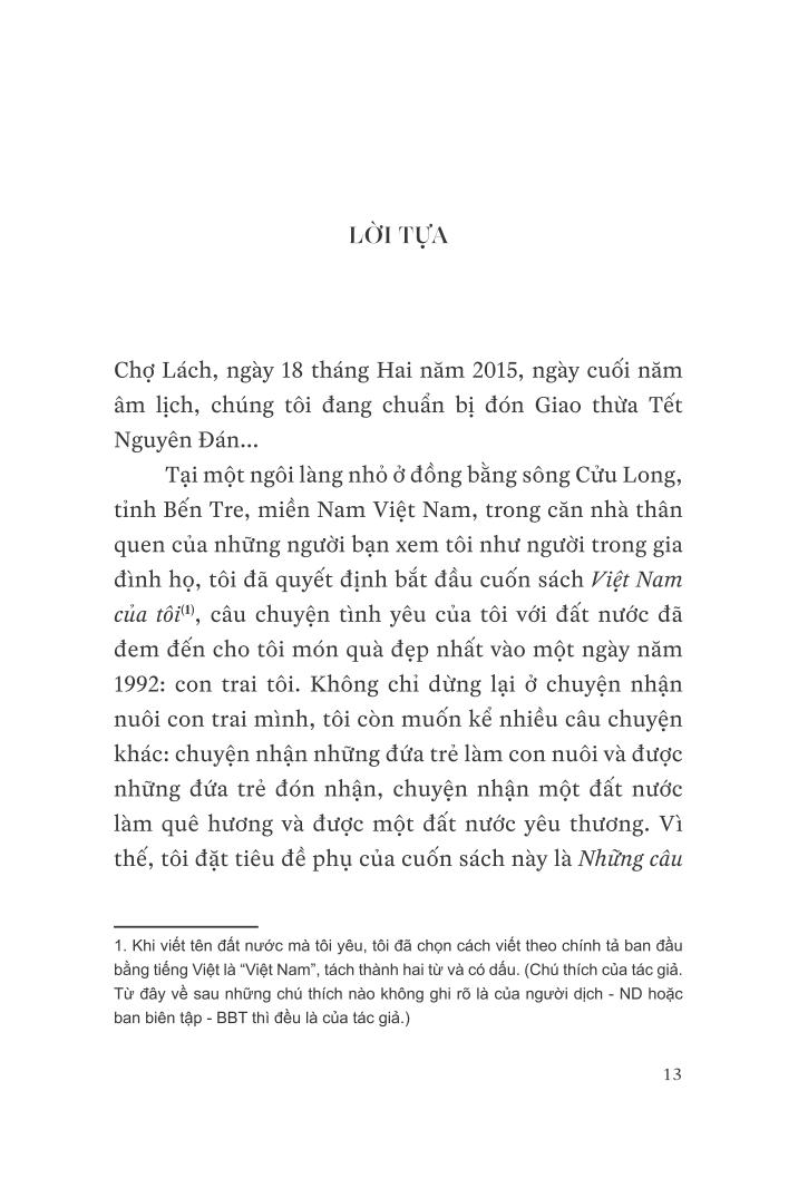 việt nam của tôi - những câu chuyện nhận con nuôi