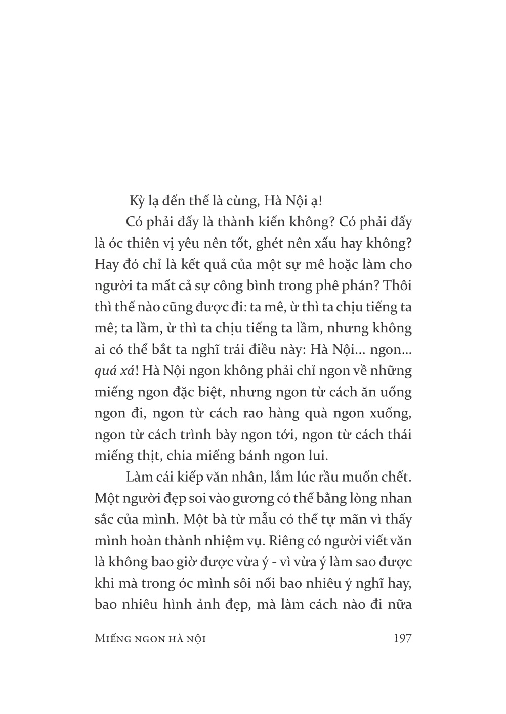 việt nam danh tác - miếng ngon hà nội