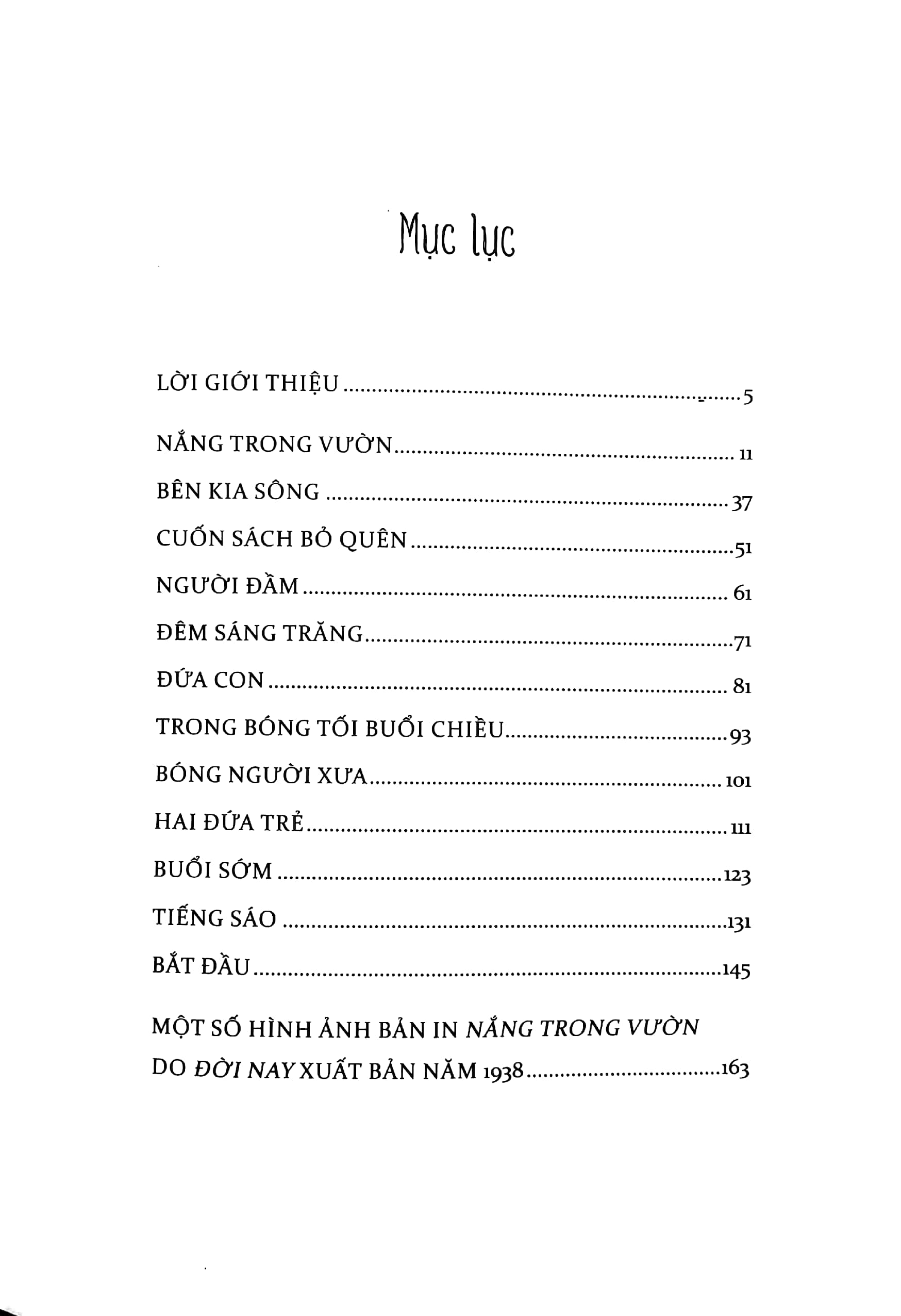 việt nam danh tác - nắng trong vườn (tái bản 2023)