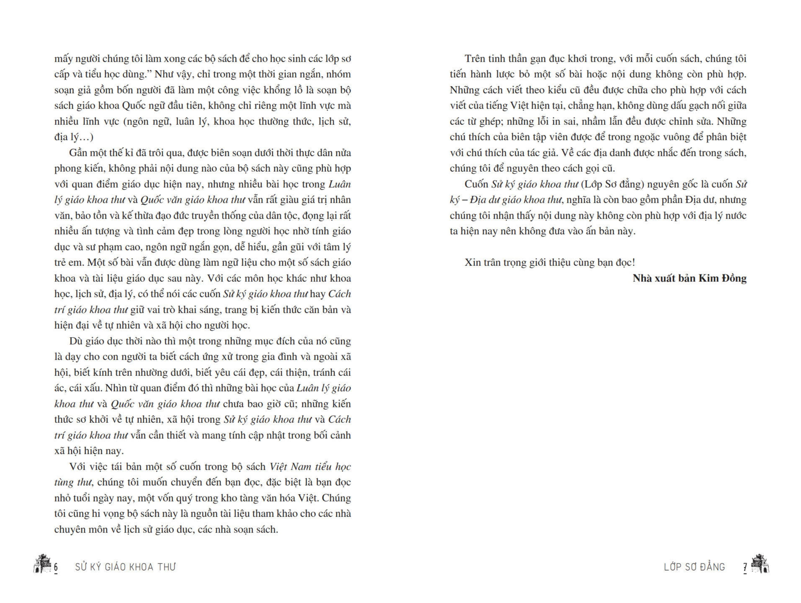 Viet Nam Tieu Hoc Tung Thu - Su Ky Giao Khoa Thu (Tai Ban 2025)