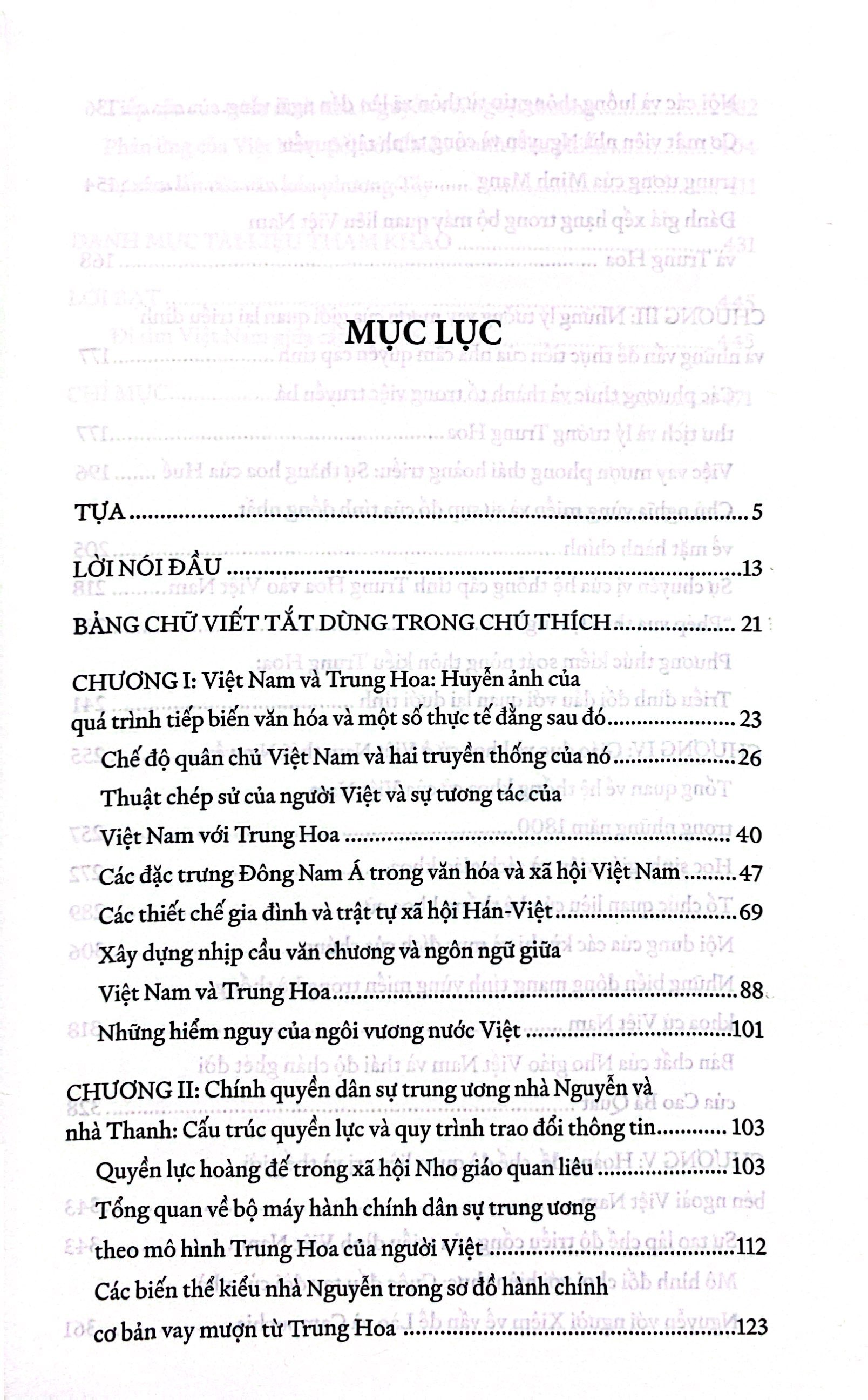 việt nam và hình mẫu trung hoa - nghiên cứu so sánh về chính quyền dân sự nhà nguyễn và nhà thanh nửa đầu thế kỷ xix