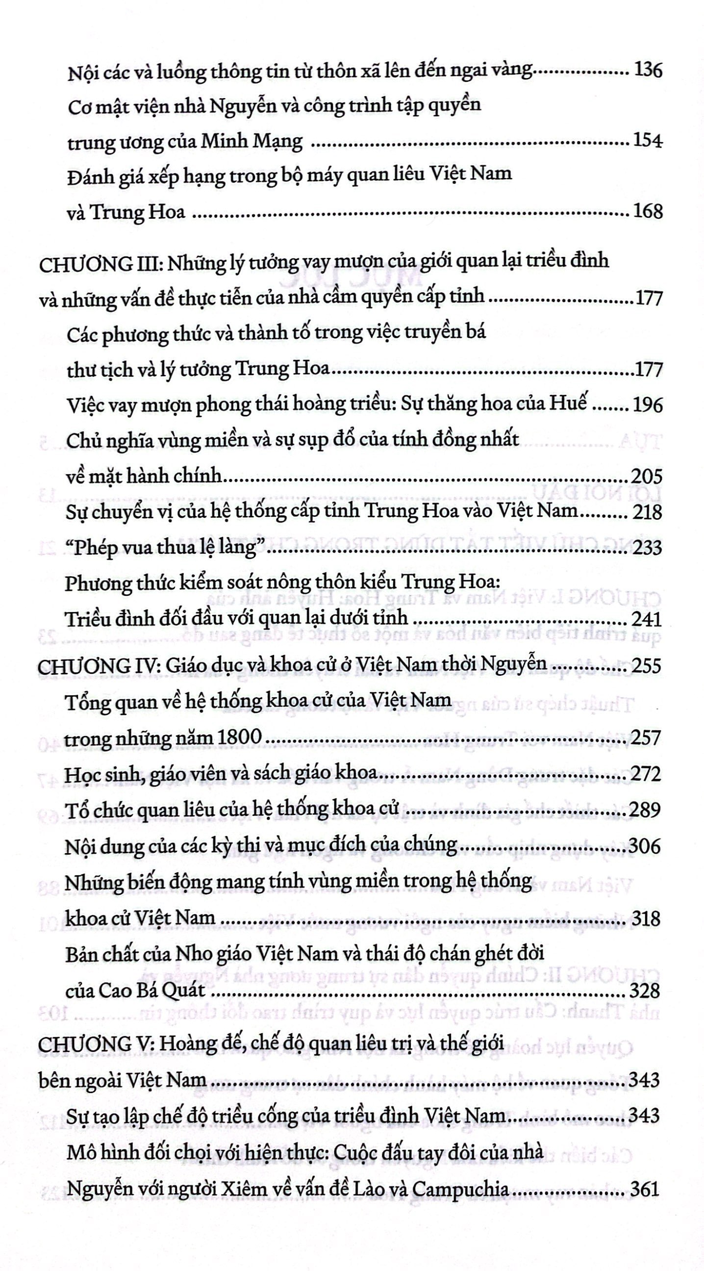 việt nam và hình mẫu trung hoa - nghiên cứu so sánh về chính quyền dân sự nhà nguyễn và nhà thanh nửa đầu thế kỷ xix