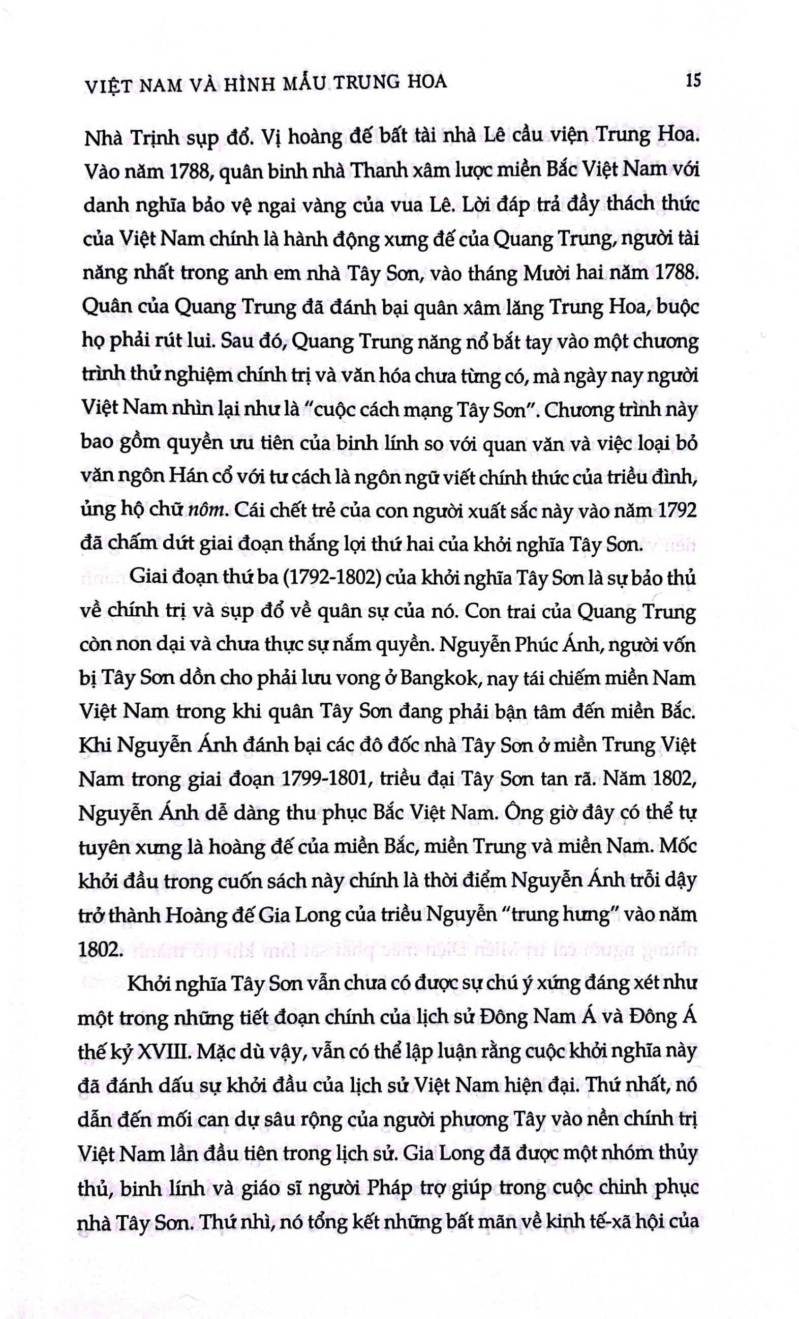 việt nam và hình mẫu trung hoa - nghiên cứu so sánh về chính quyền dân sự nhà nguyễn và nhà thanh nửa đầu thế kỷ xix