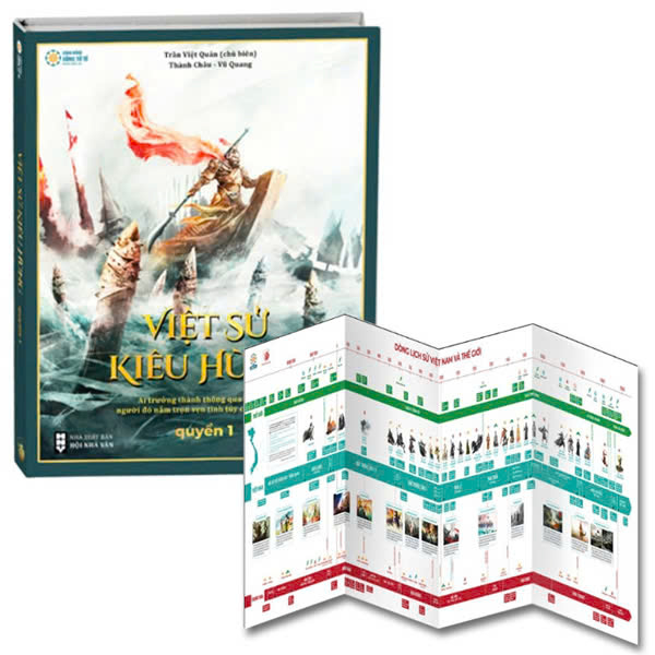 việt sử kiêu hùng - quyển 1 - bìa cứng - tặng kèm tranh việt sử 4000 năm