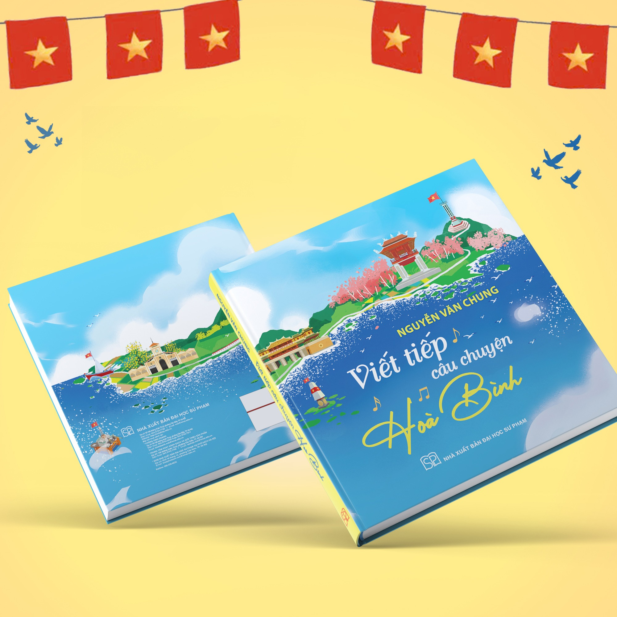 Viet Tiep Cau Chuyen Hoa Binh - Bia Cung - Tang Kem Postcard Kem Chu Ky Tac Gia