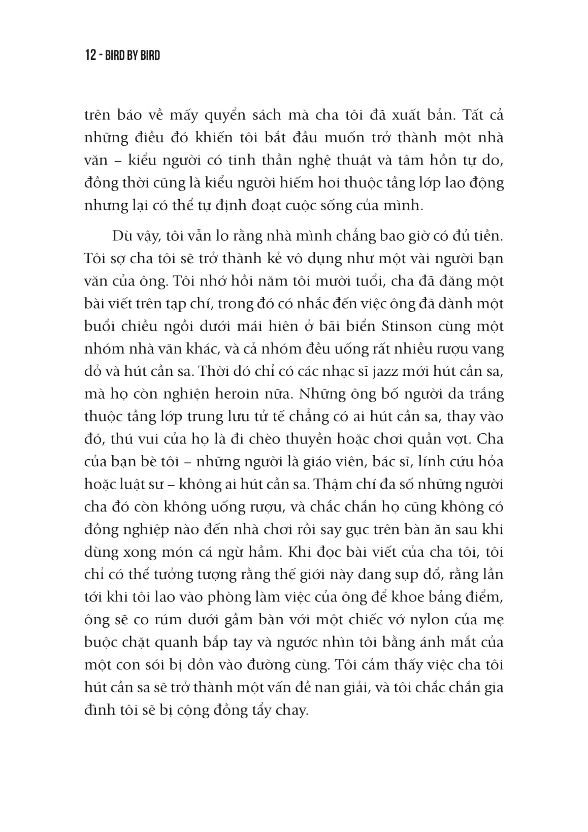 Viet Va Song - Bird By Bird - Nhung Chia Se Thiet Thuc Ve Cach Viet Va Cach Song