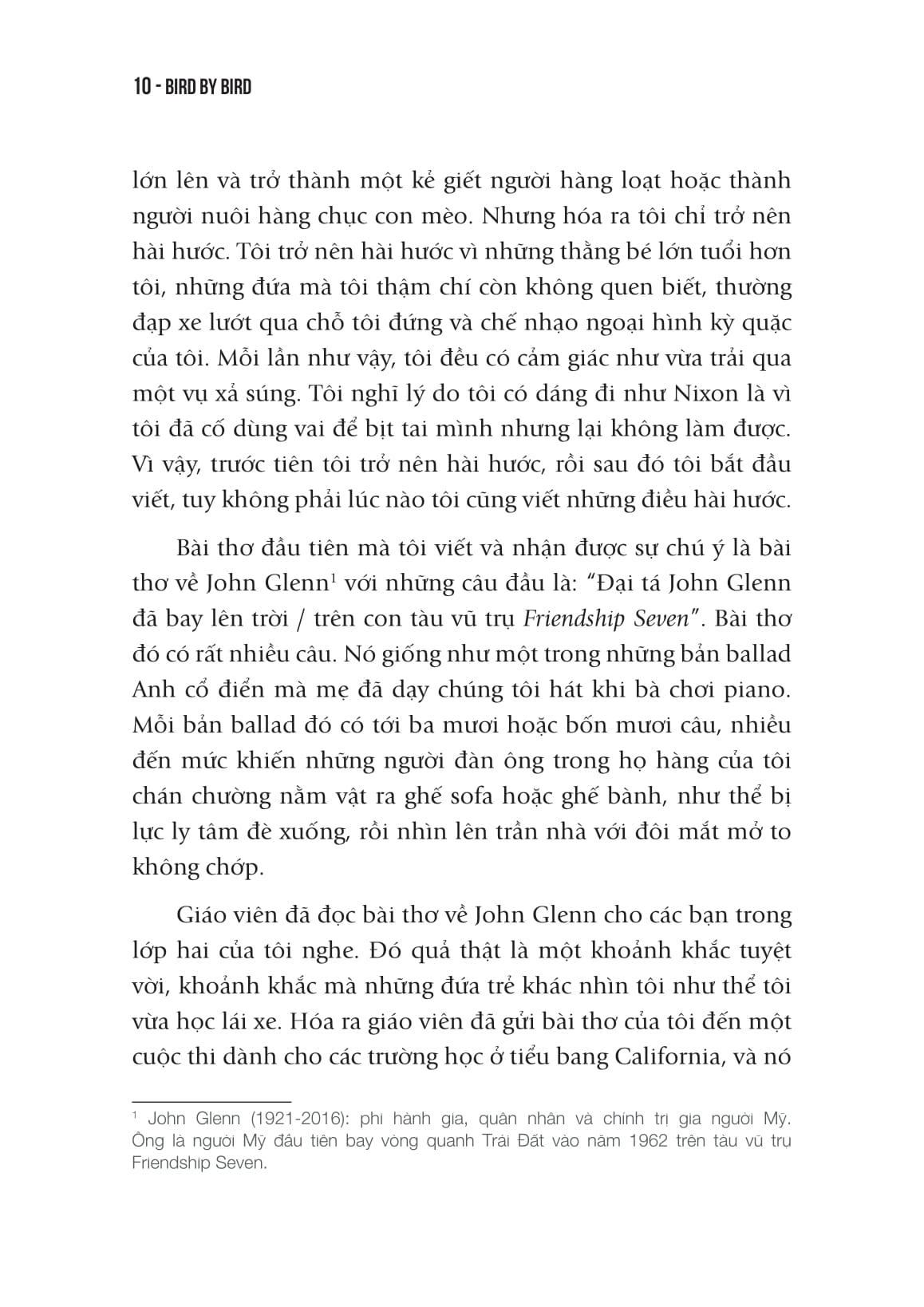 Viet Va Song - Bird By Bird - Nhung Chia Se Thiet Thuc Ve Cach Viet Va Cach Song