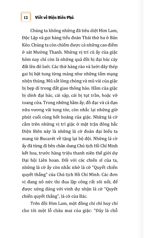 viết về điện biên phủ