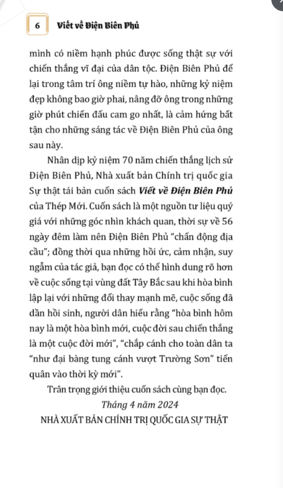 viết về điện biên phủ