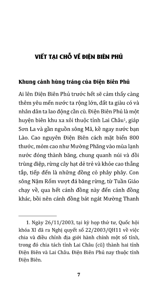 viết về điện biên phủ