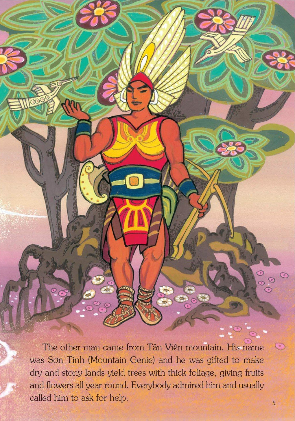 vietnamese folklore - the legend of mountain and water genies - sơn tinh, thủy tinh