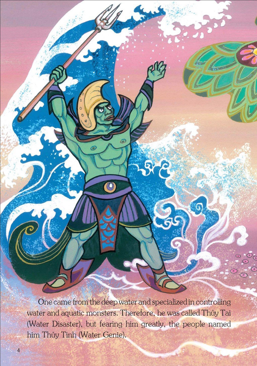 vietnamese folklore - the legend of mountain and water genies - sơn tinh, thủy tinh