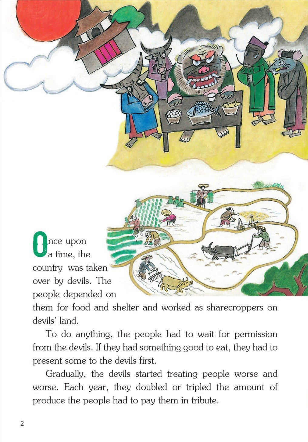 vietnamese folklore - the new year pole - sự tích cây nêu ngày tết