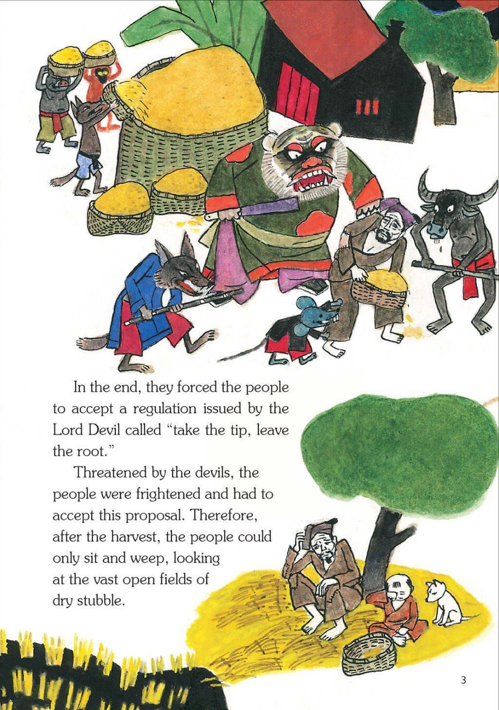 vietnamese folklore - the new year pole - sự tích cây nêu ngày tết