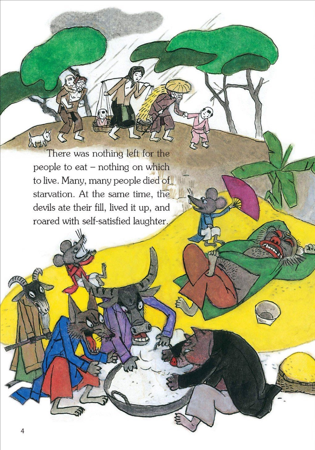 vietnamese folklore - the new year pole - sự tích cây nêu ngày tết