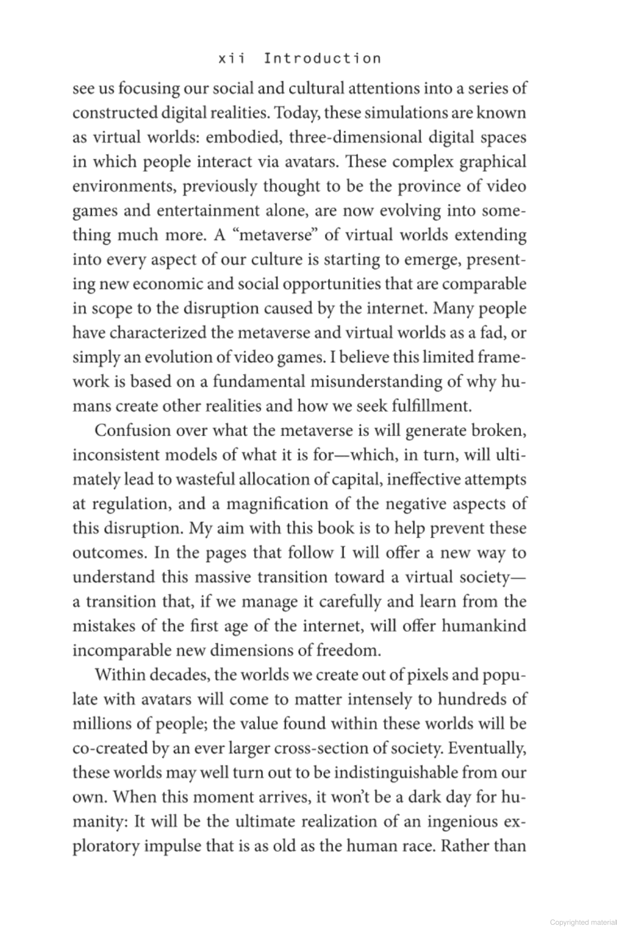 virtual society - the metaverse and the new frontiers of human experience