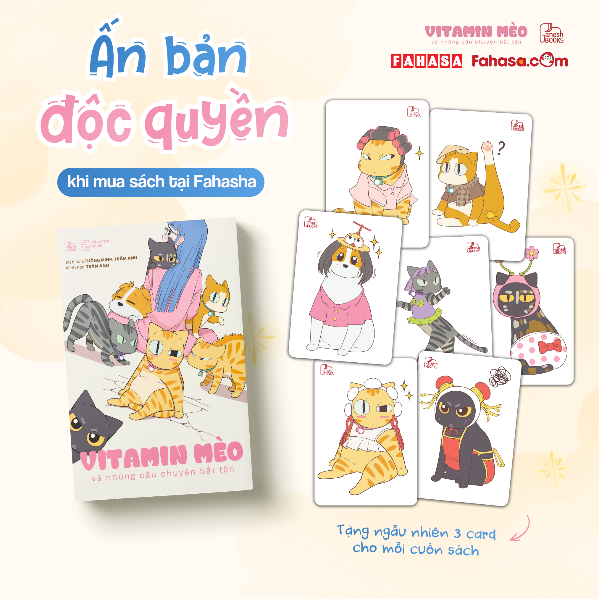 Vitamin Mèo Và Những Câu Chuyện Bất Tận - Tặng Kèm Random 3 Trong 7 Mẫu - Độc Quyền Fahasa