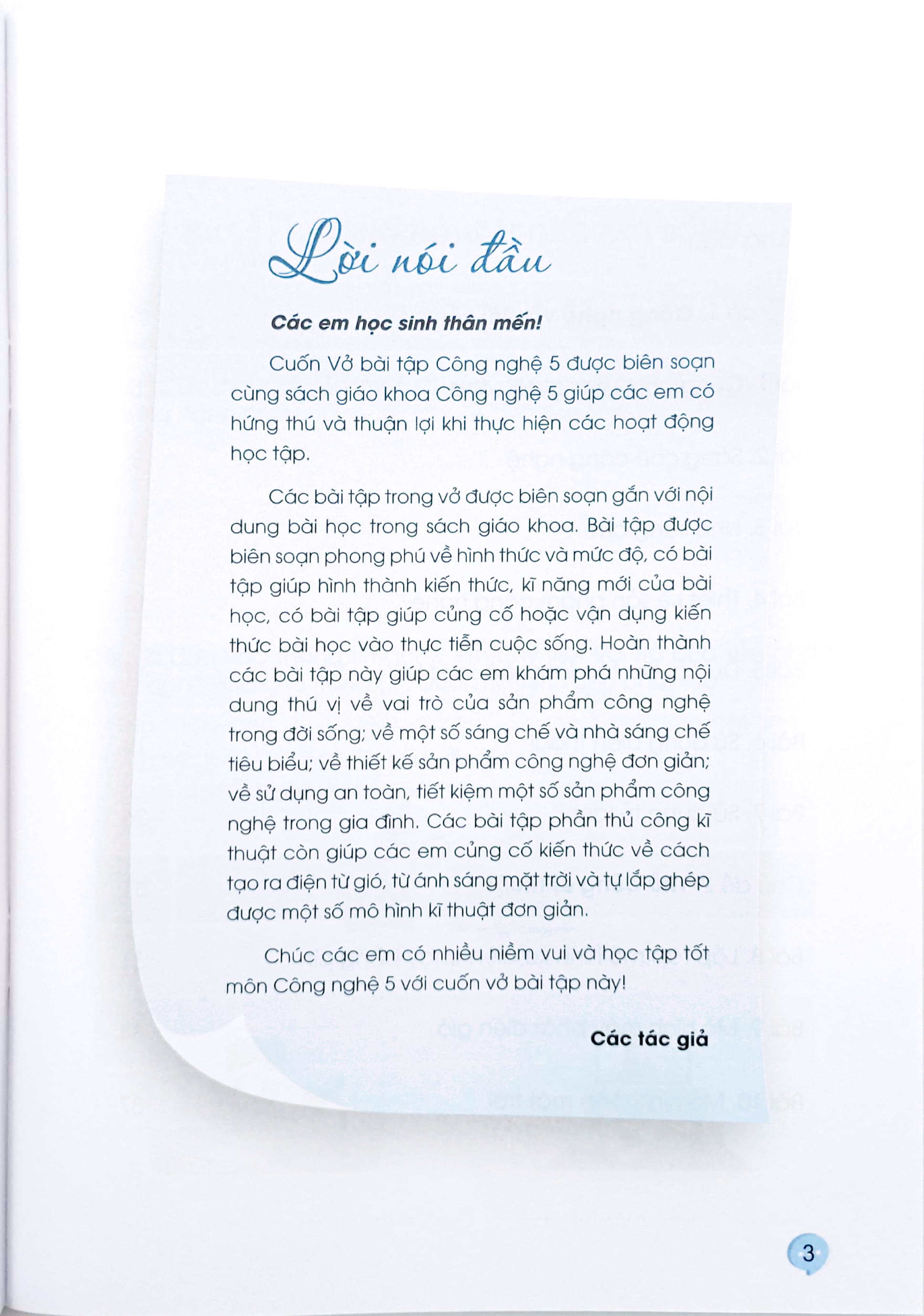 vở bài tập công nghệ 5 (cánh diều) (chuẩn)