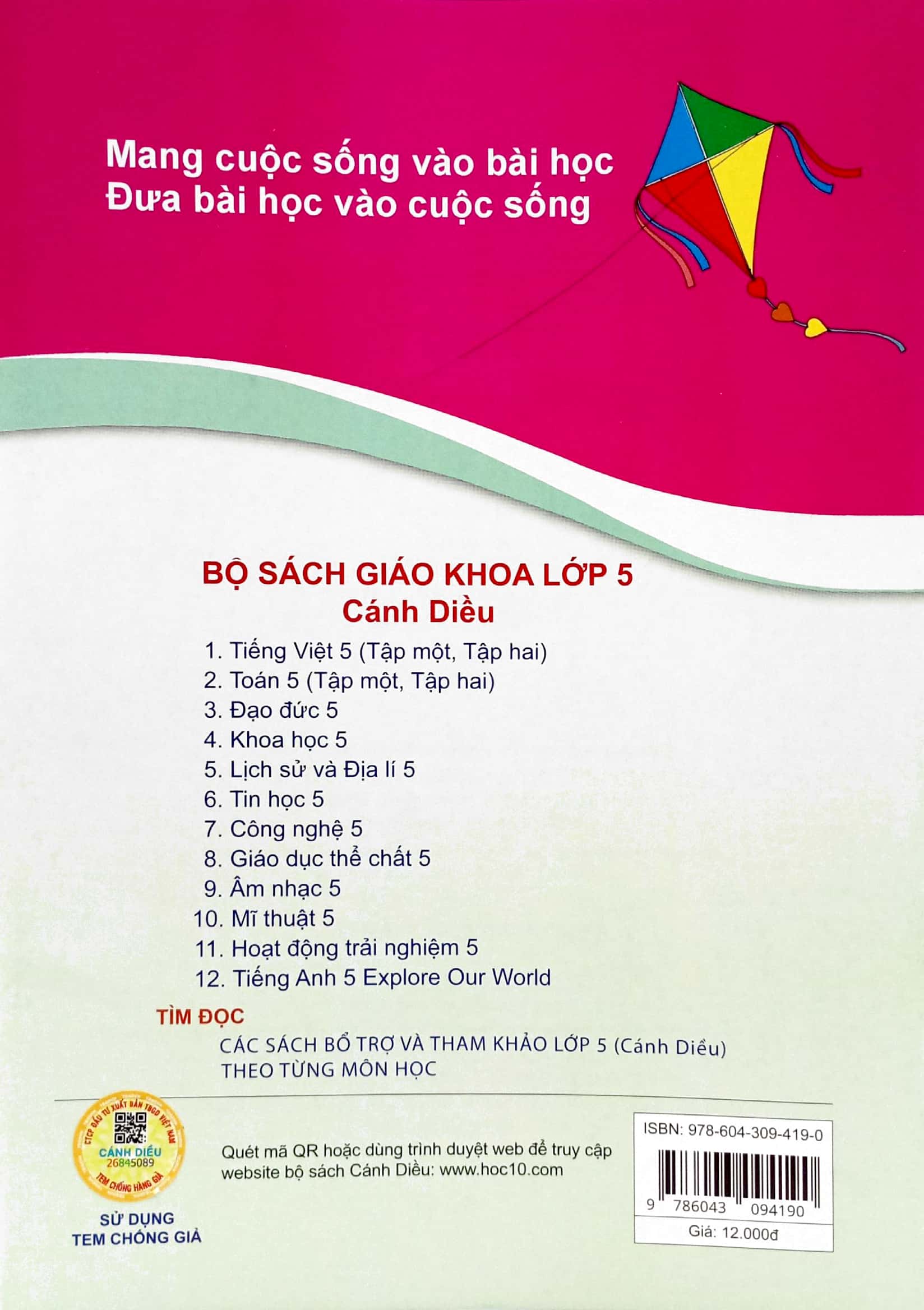 vở bài tập công nghệ 5 (cánh diều) (chuẩn)