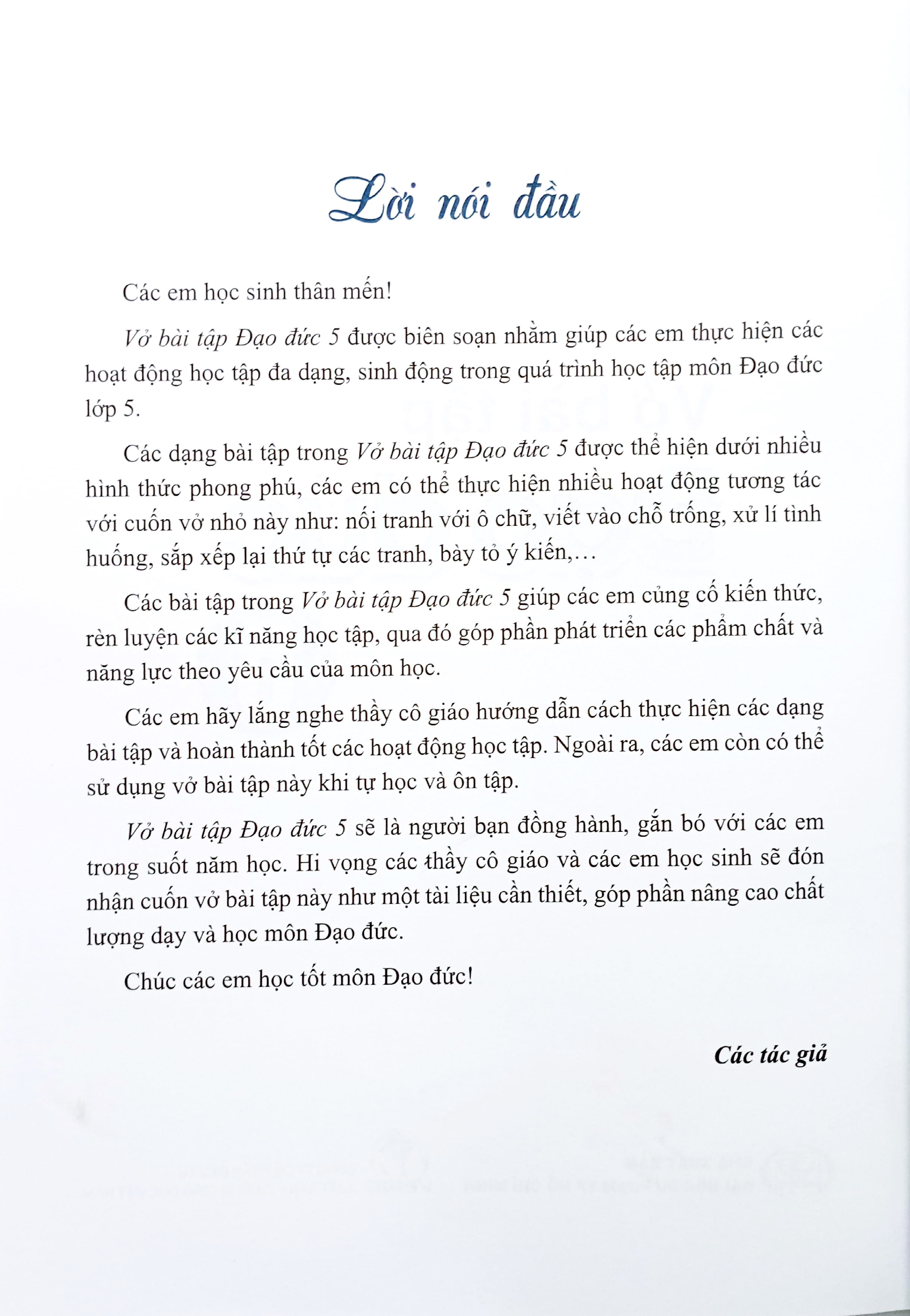 vở bài tập đạo đức 5 (cánh diều) (chuẩn)