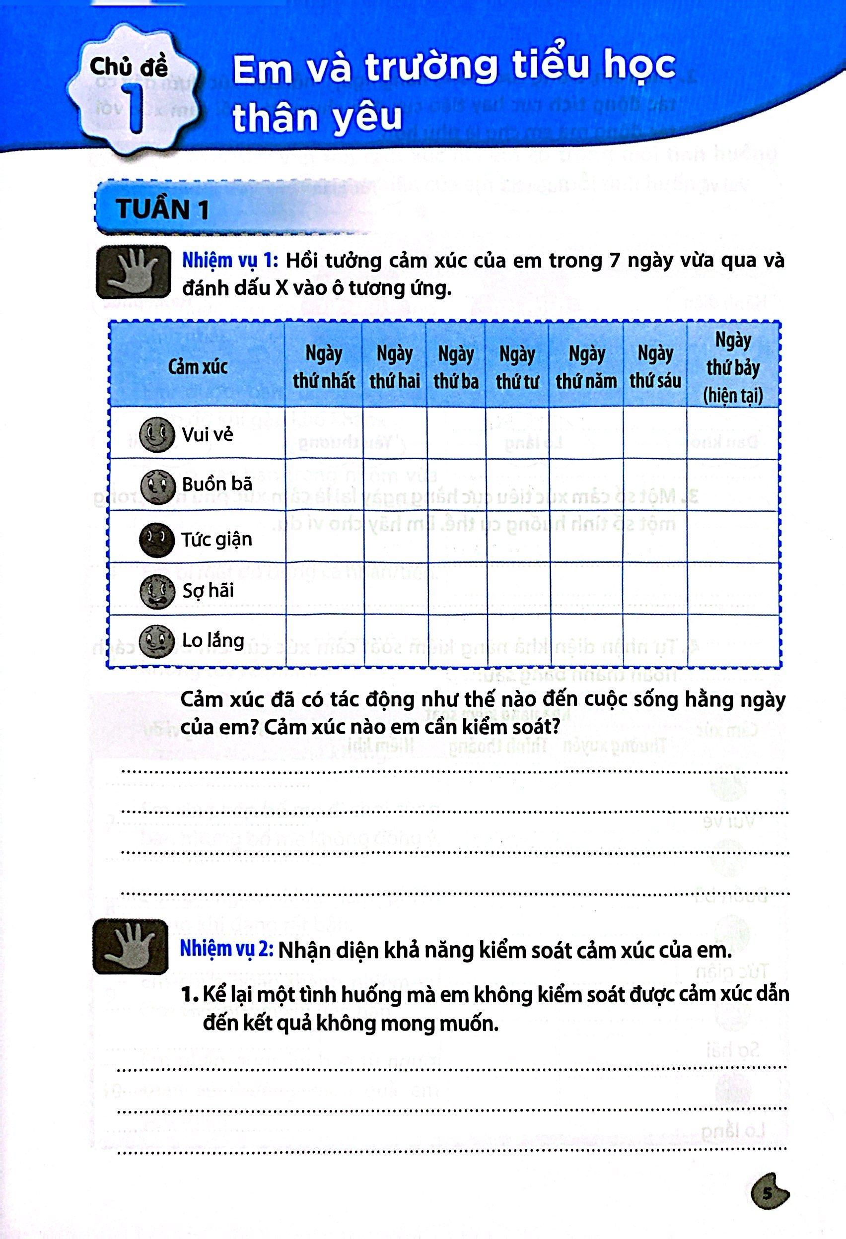 vở bài tập hoạt động trải nghiệm, hướng nghiệp 5 - bản 1 (chân trời) (chuẩn)