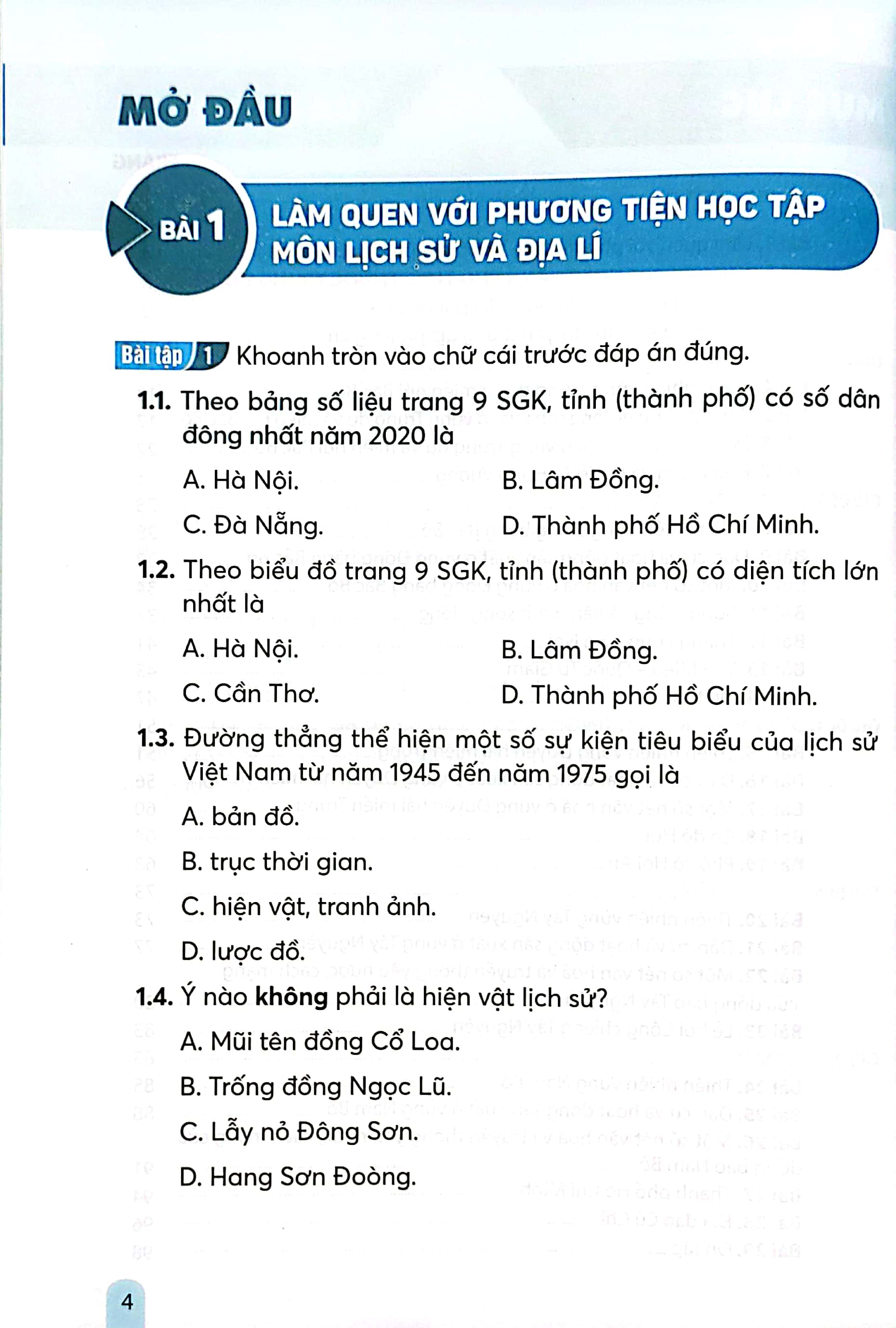 vở bài tập lịch sử và địa lí 4 (kết nối) (chuẩn)
