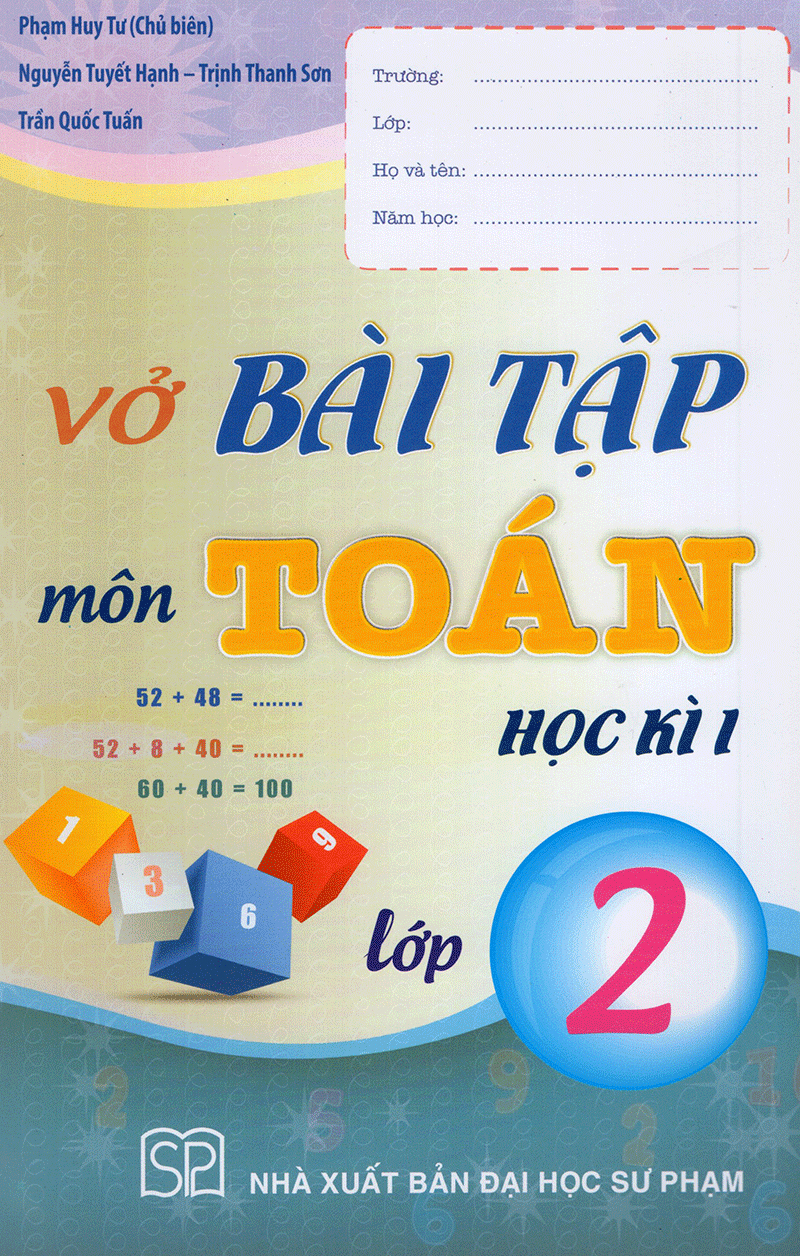 vở bài tập môn toán học kì 1 (lớp 2)