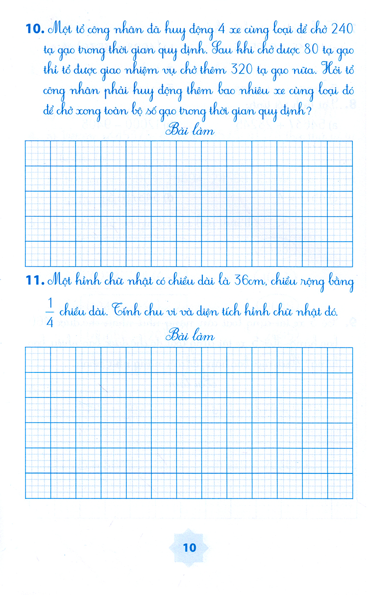 vở bài tập môn toán học kì 1 (lớp 4)