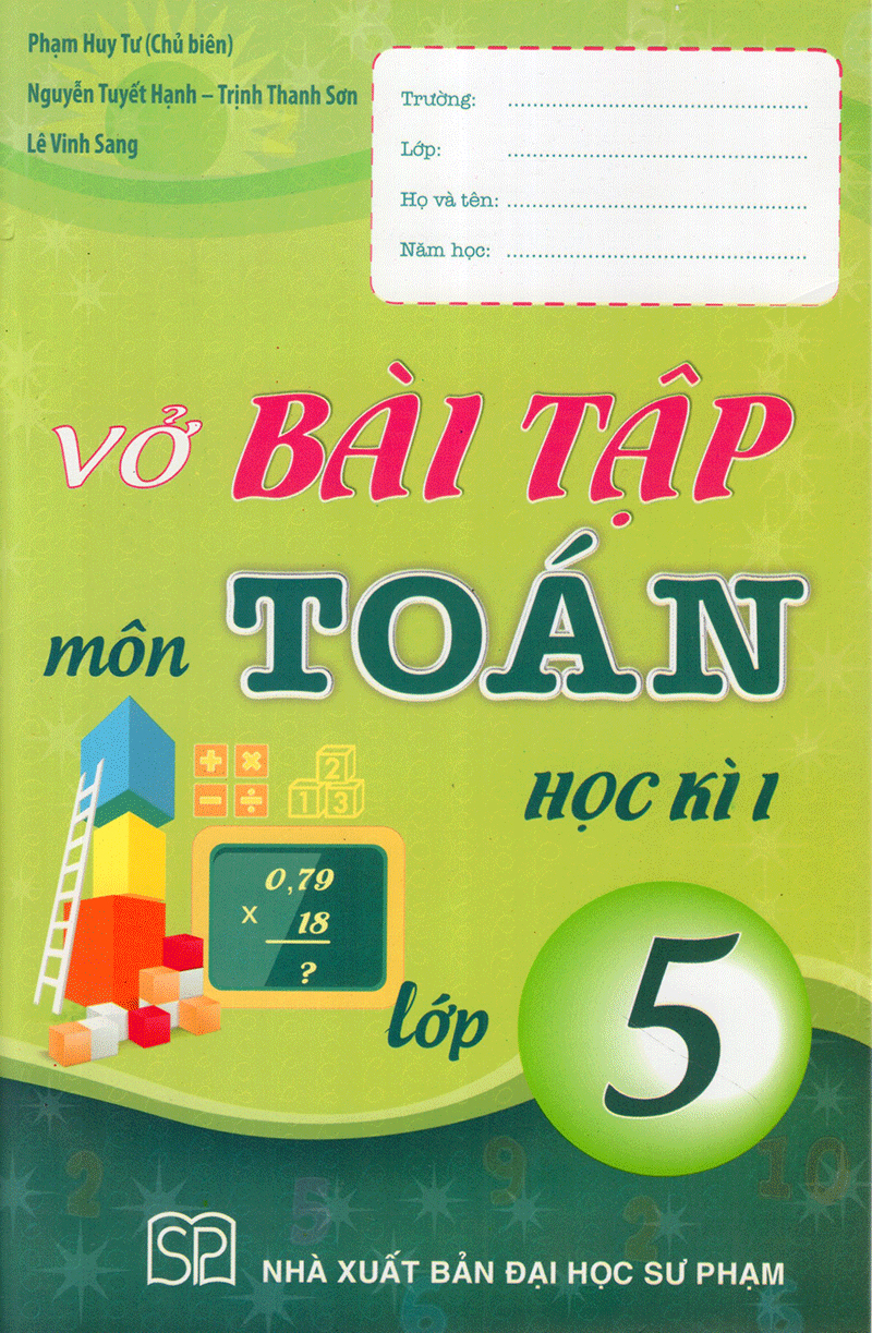 vở bài tập môn toán học kì 1 (lớp 5)