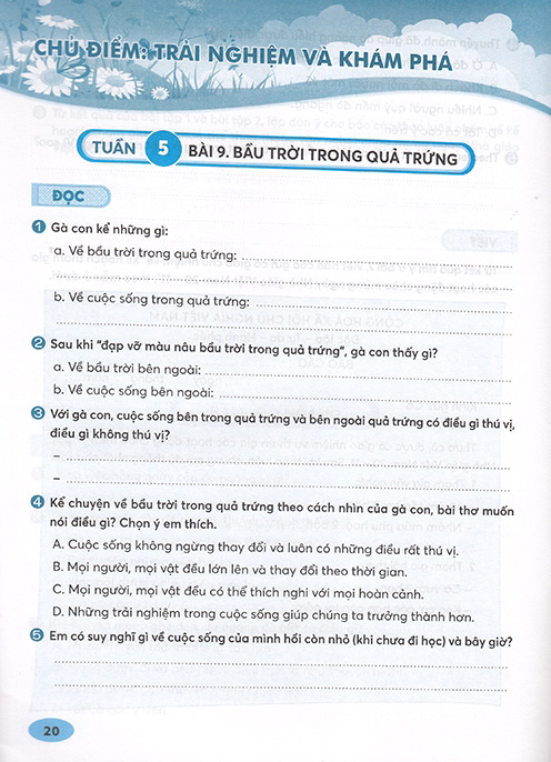 vở bài tập nâng cao tiếng việt 4 - tập 1 (kết nối)