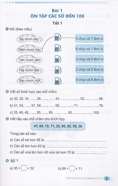 vở bài tập nâng cao toán 2 - tập 1 (kết nối)