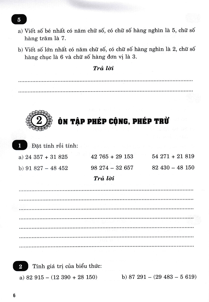 vở bài tập nâng cao toán 4 - tập 1 (bám sát sgk chân trời sáng tạo)