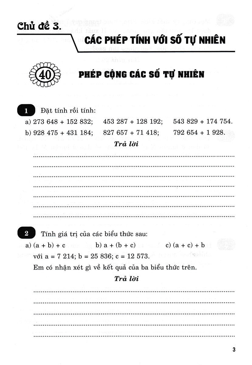 vở bài tập nâng cao toán 4 - tập 2 (bám sát sgk chân trời sáng tạo)