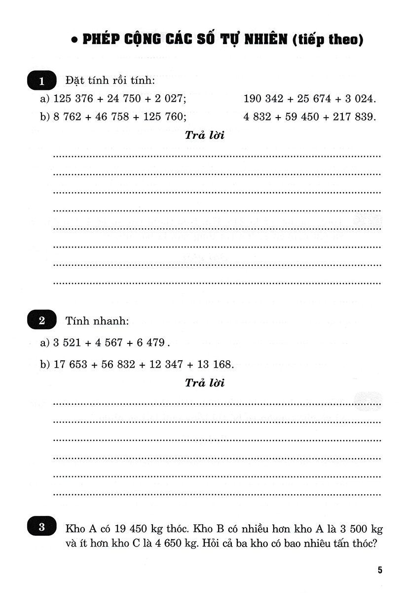 vở bài tập nâng cao toán 4 - tập 2 (bám sát sgk chân trời sáng tạo)