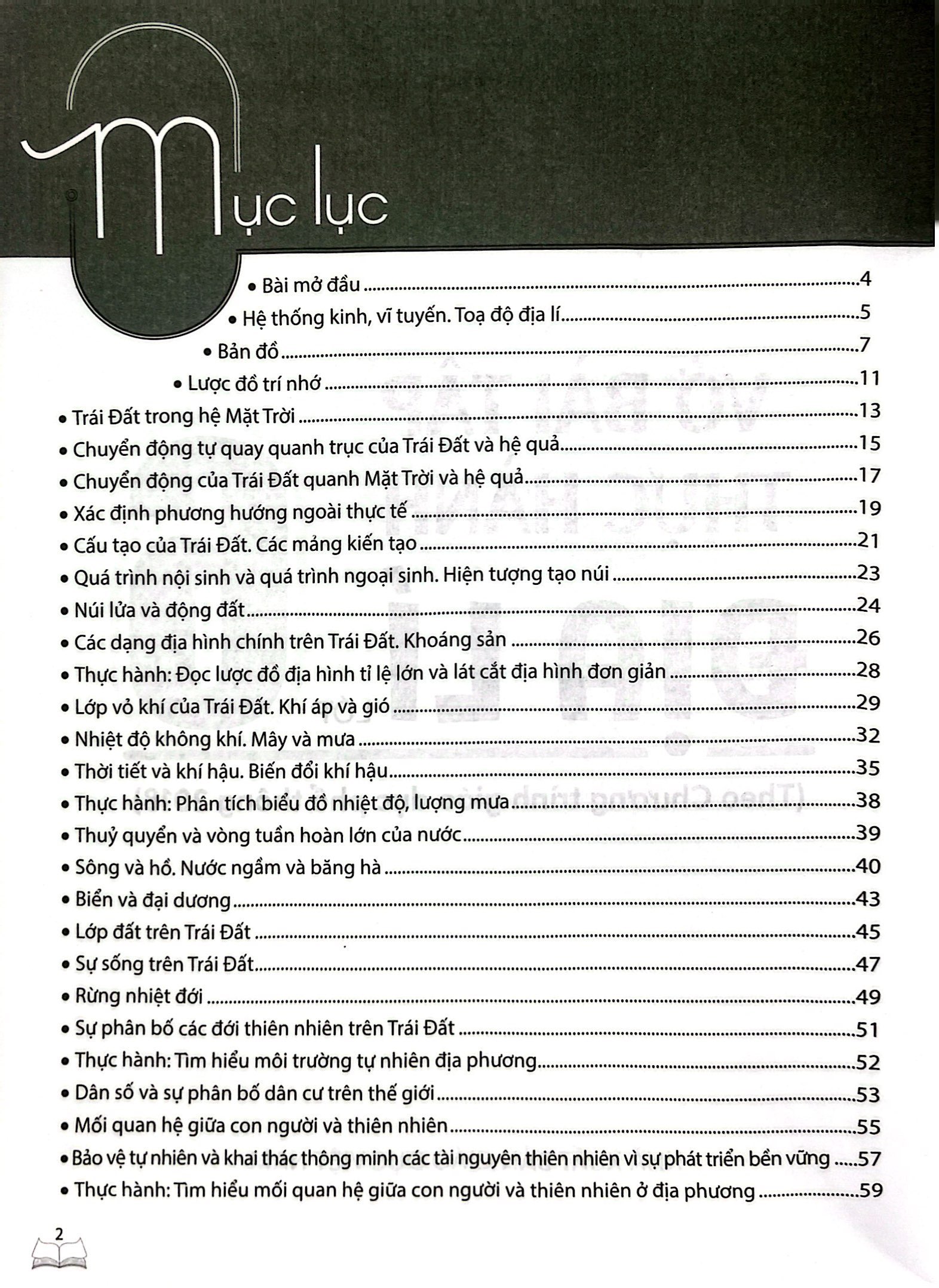 vở bài tập thực hành địa lí lớp 6 (theo chương trình giáo dục phổ thông 2018)