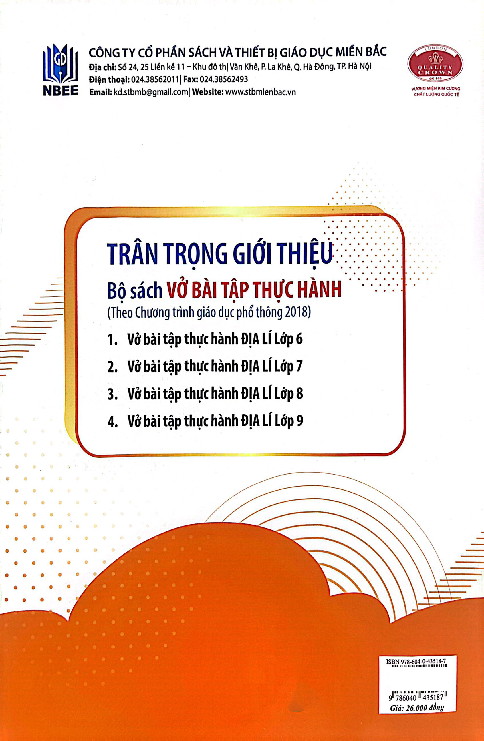 vở bài tập thực hành địa lí lớp 6 (theo chương trình giáo dục phổ thông 2018)