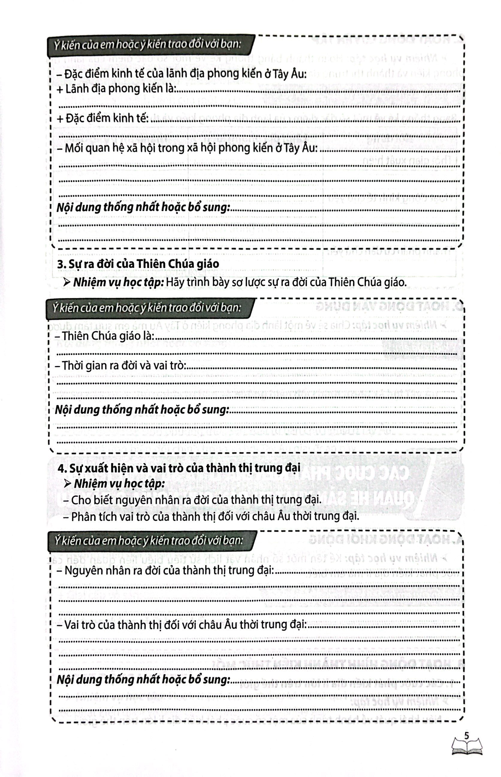 vở bài tập thực hành lịch sử lớp 7 (theo chương trình giáo dục phổ thông 2018)