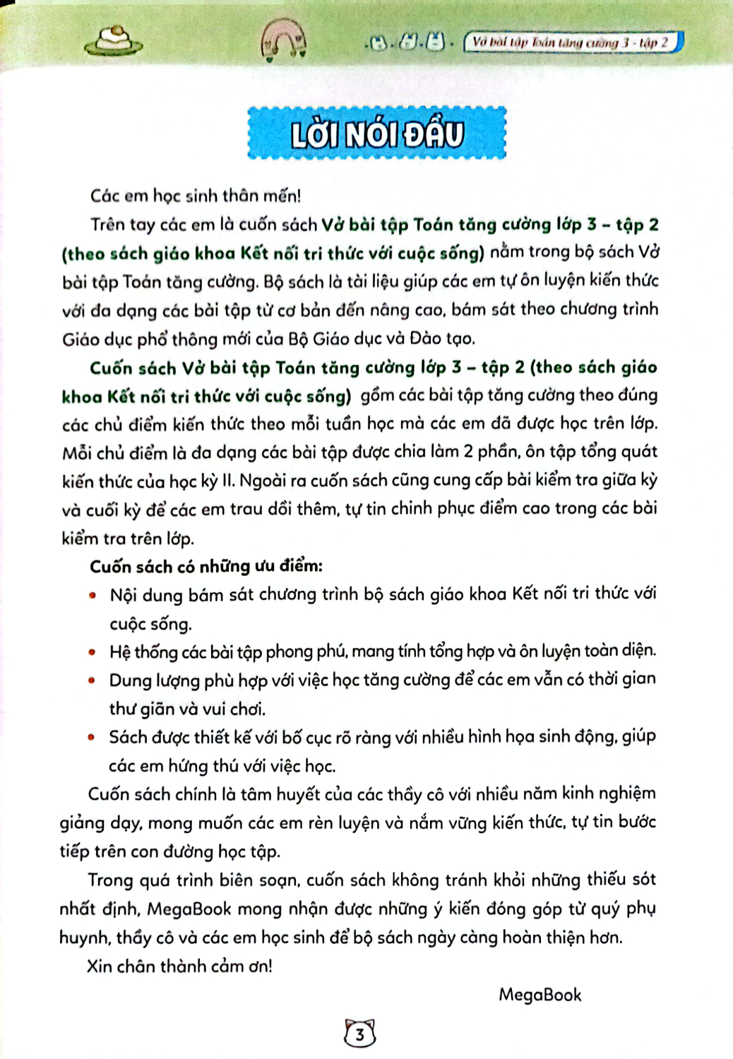 vở bài tập toán tăng cường 3 - tập 2 (theo sách giáo khoa kết nối tri thức với cuộc sống)