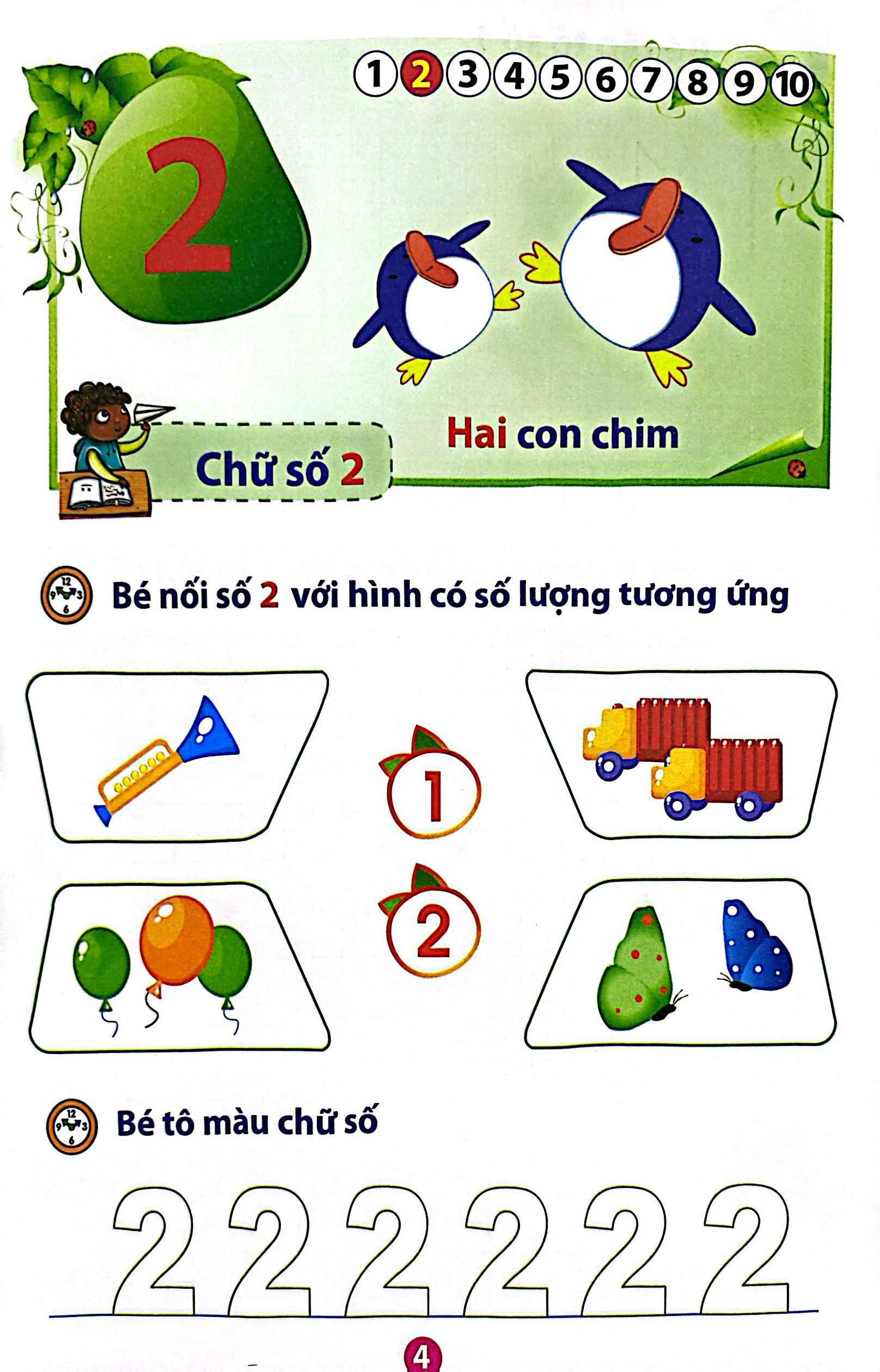 vở bé làm quen với chữ số (dành cho bé từ 5 - 6 tuổi) (tái bản)