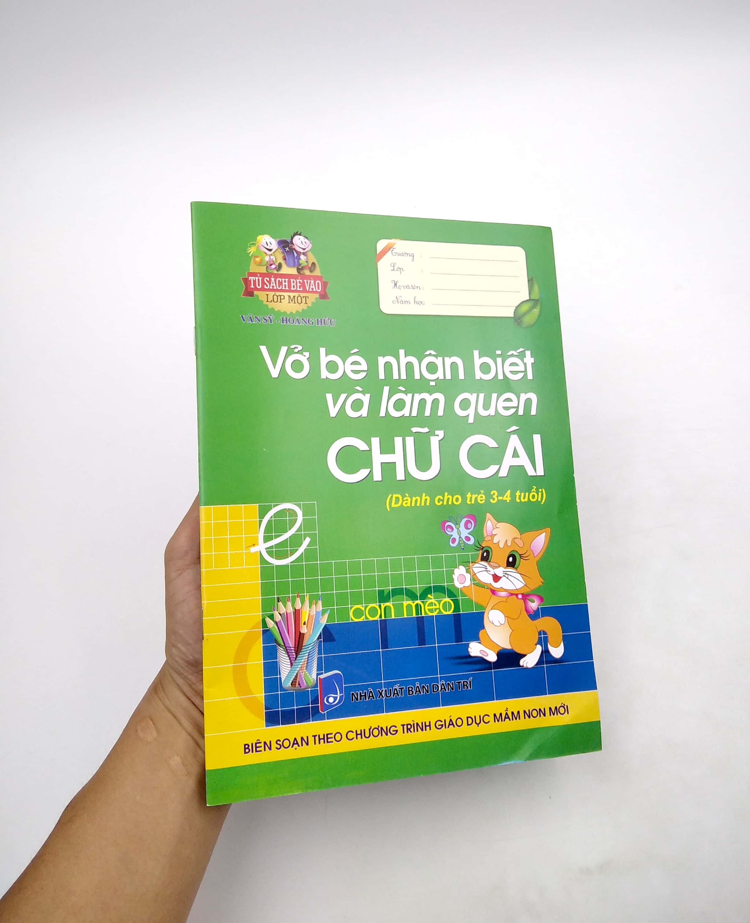 vở bé nhận biết và làm quen chữ cái (dành cho trẻ 3 - 4 tuổi)