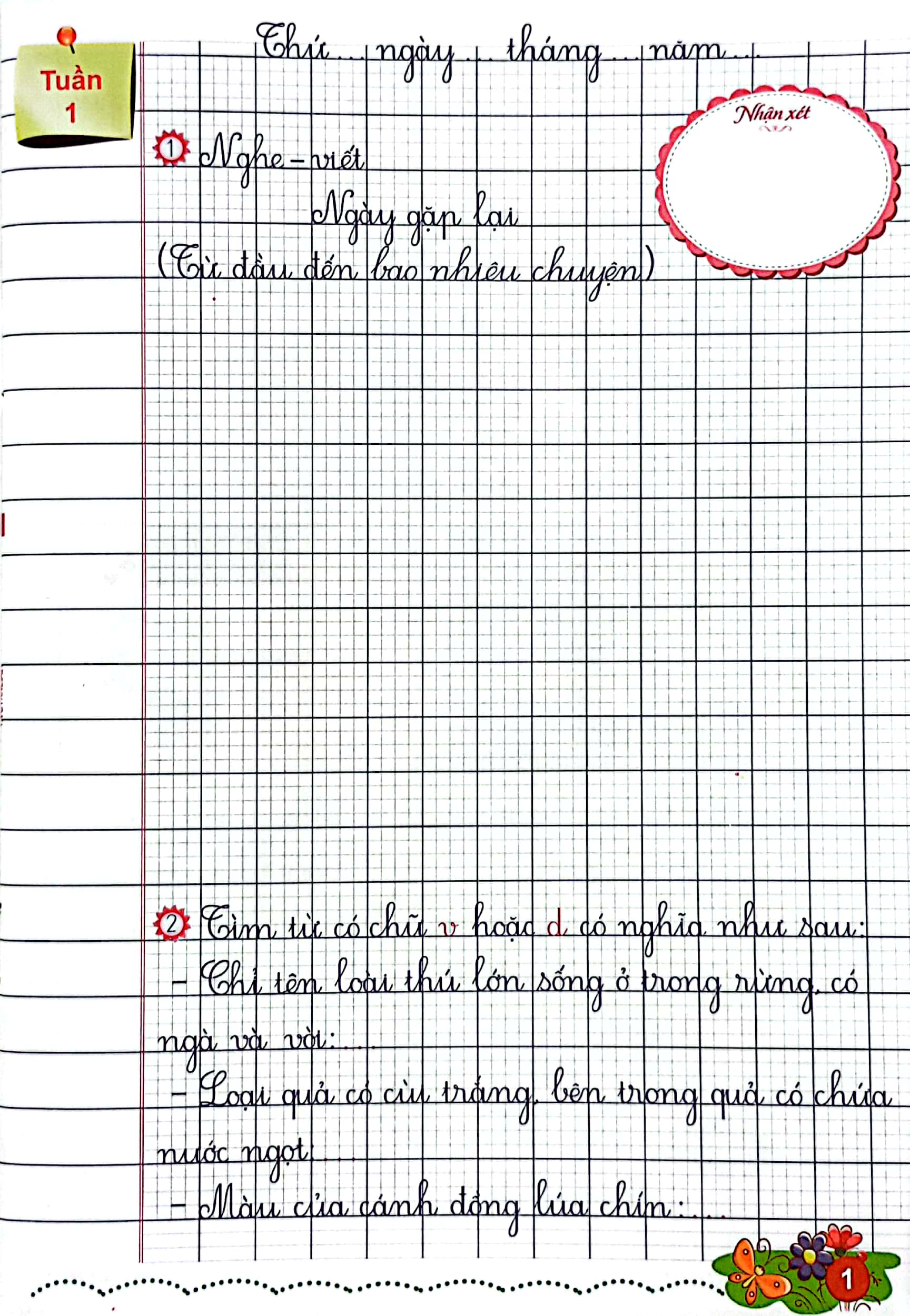 vở chính tả 3 - quyển 1 (kết nối) (2023)