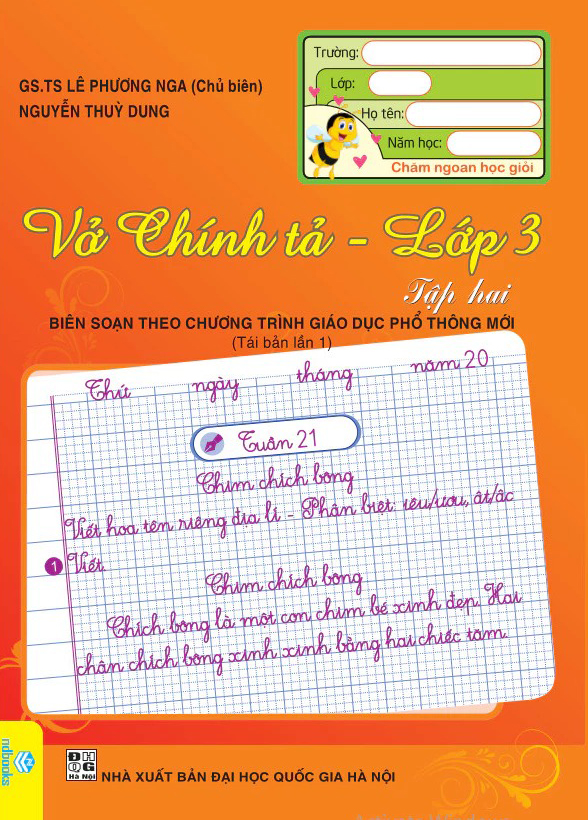 vở chính tả 3 - tập 2