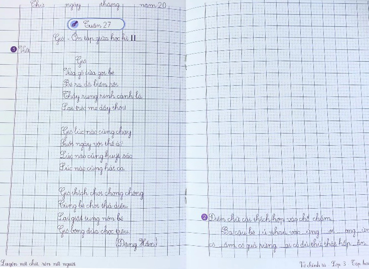 vở chính tả 3 - tập 2